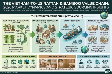 The Vietnam-to-US Rattan & Bamboo Value Chain: 2026 Market Dynamics and Strategic Sourcing Insights